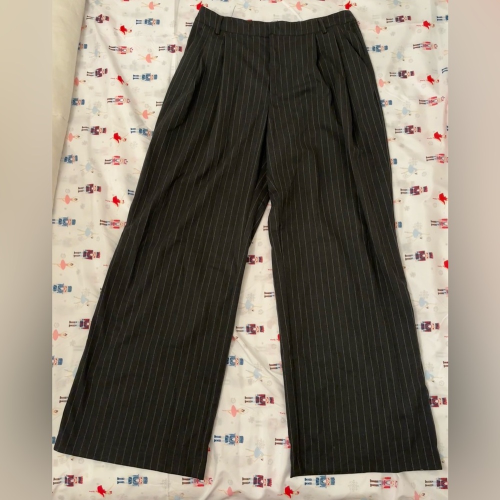 Forever 21 Gray Pinstripe Trousers